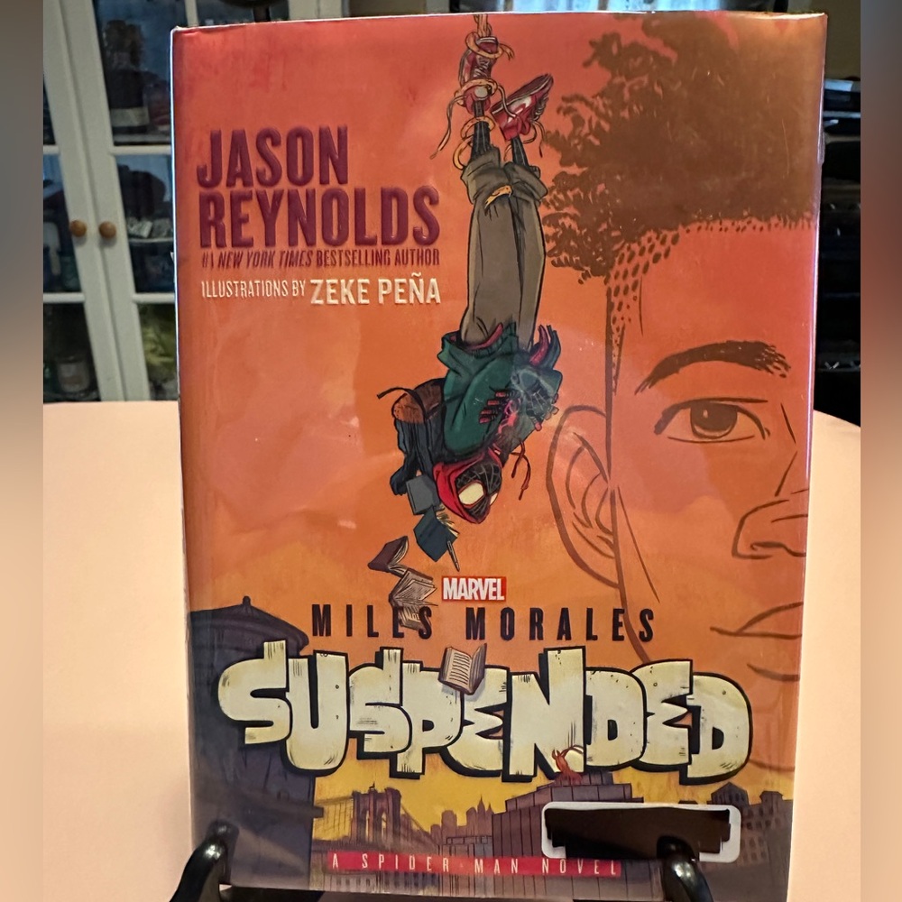 Miles Morales: Suspended by Jason Reynolds - Orange Graphic Hardcover